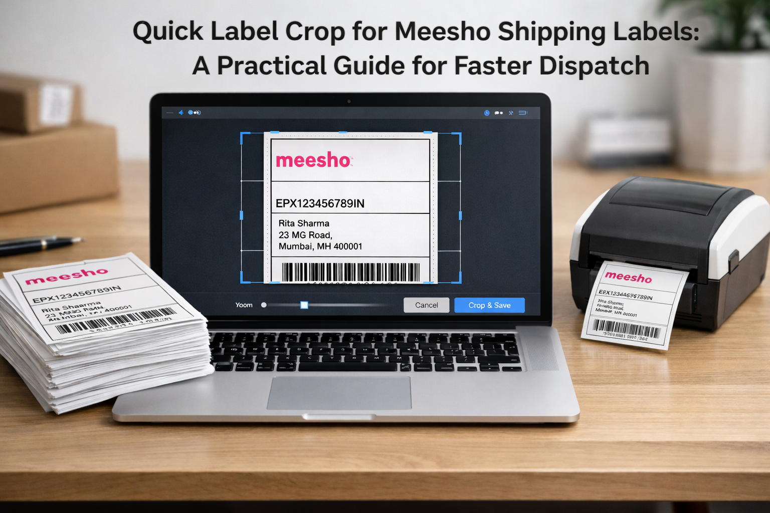 Label Crop for Meesho Shipping Labels